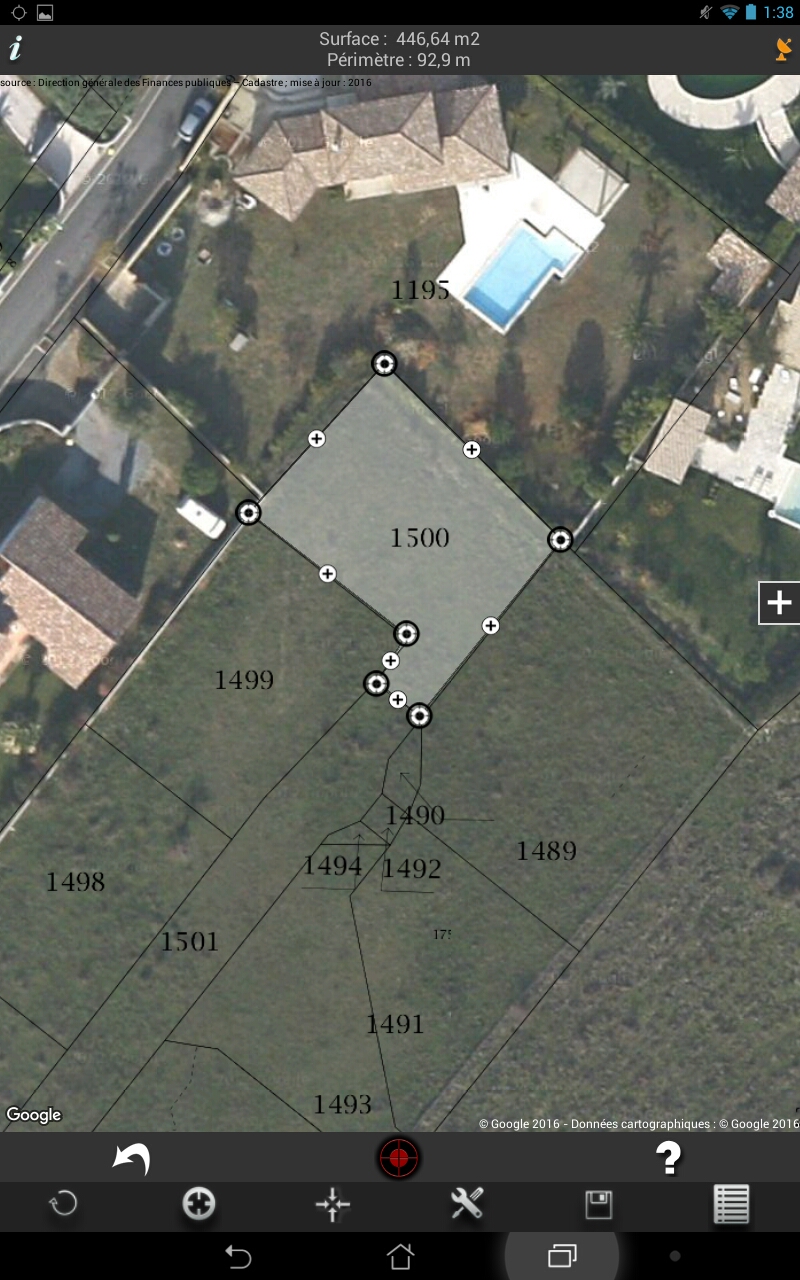 Plan cadastral français 