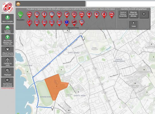 Tracés cartographiques dans REZO+ PC Inline