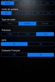 A2 Application pour la mesure de surface terrestre.