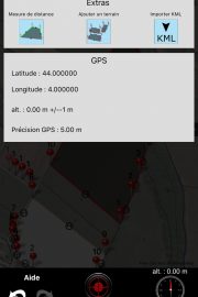 A2 Application pour la mesure de surface terrestre.